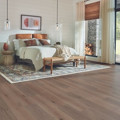 wood look laminate in a Decatur bedroom